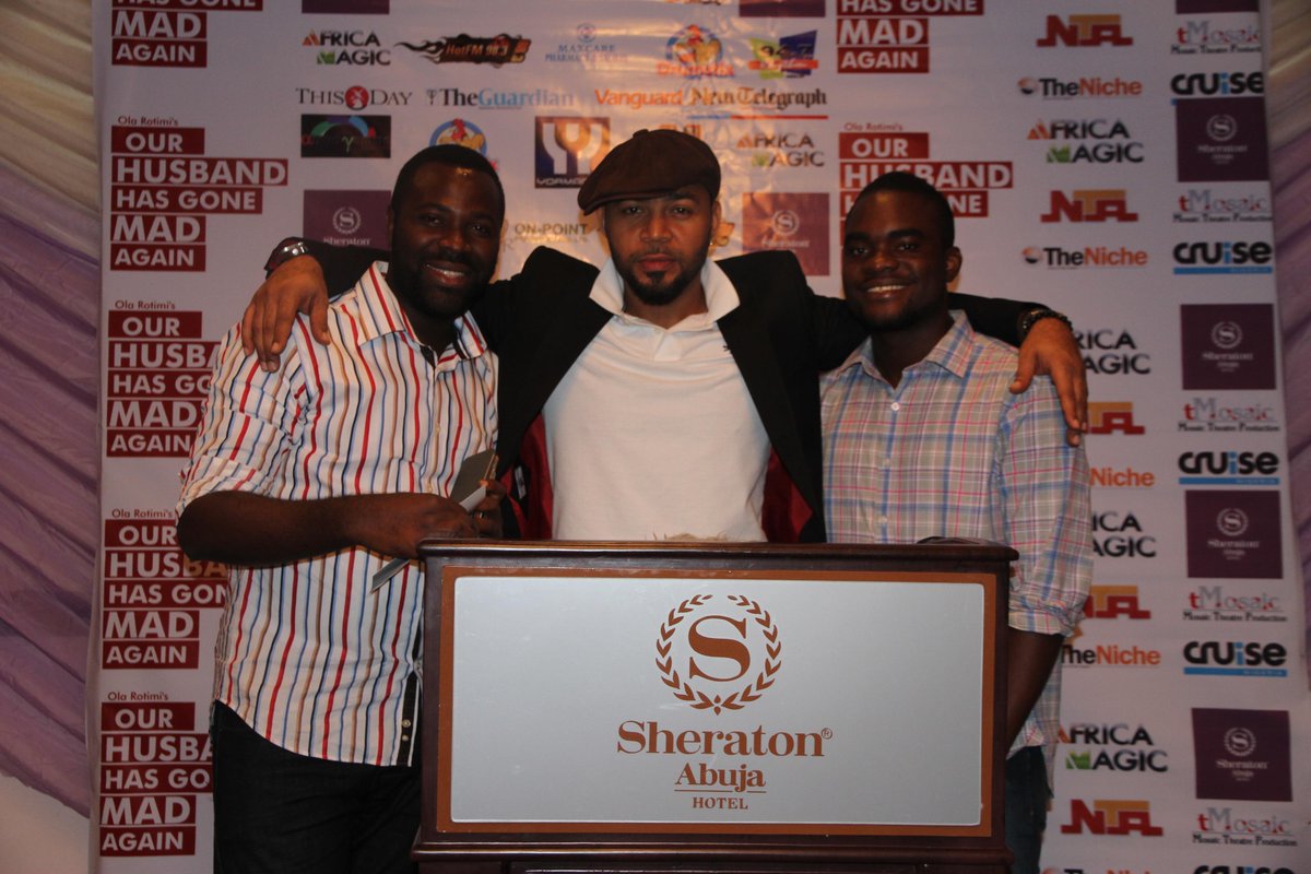 KenisCruise's tweet photo. RAMSEY NOUAH, announces 8TH AND 9TH AUGUST as dates for #OurHusbandHasGoneMadAgainAbuja stage play at @SheratonAbuja http://t.co/58pM4RUV4x