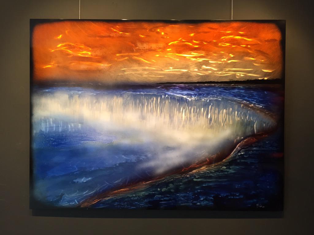 baxofficial's tweet photo. Latest piece! Come check it out at the gallery. #Baxo #gallery #art #aluminism #fonthill #niagara #niagarafalls http://t.co/RqSEyAKKry
