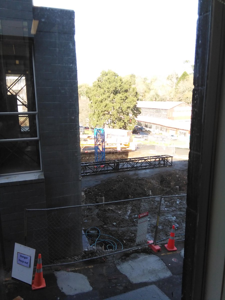 looking out my window at One Three Cheshire. Crane arrived last week.