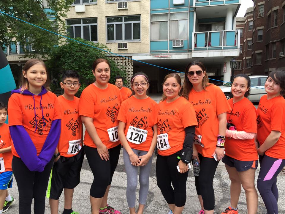 RunForAV's tweet image. Our team stood out because of our orange shirts! #RunForAV