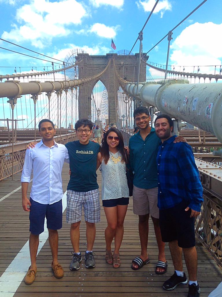 AKPsiOT's tweet photo. Brothers and alumni walking the Brooklyn Bridge #BrooklynFive http://t.co/kQos2DRr9B