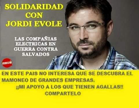 PilarLuelMercha's tweet photo. #Solidaridad con  @jordievole COMPÁRTELO¡¡ http://t.co/wYADkMJOiV