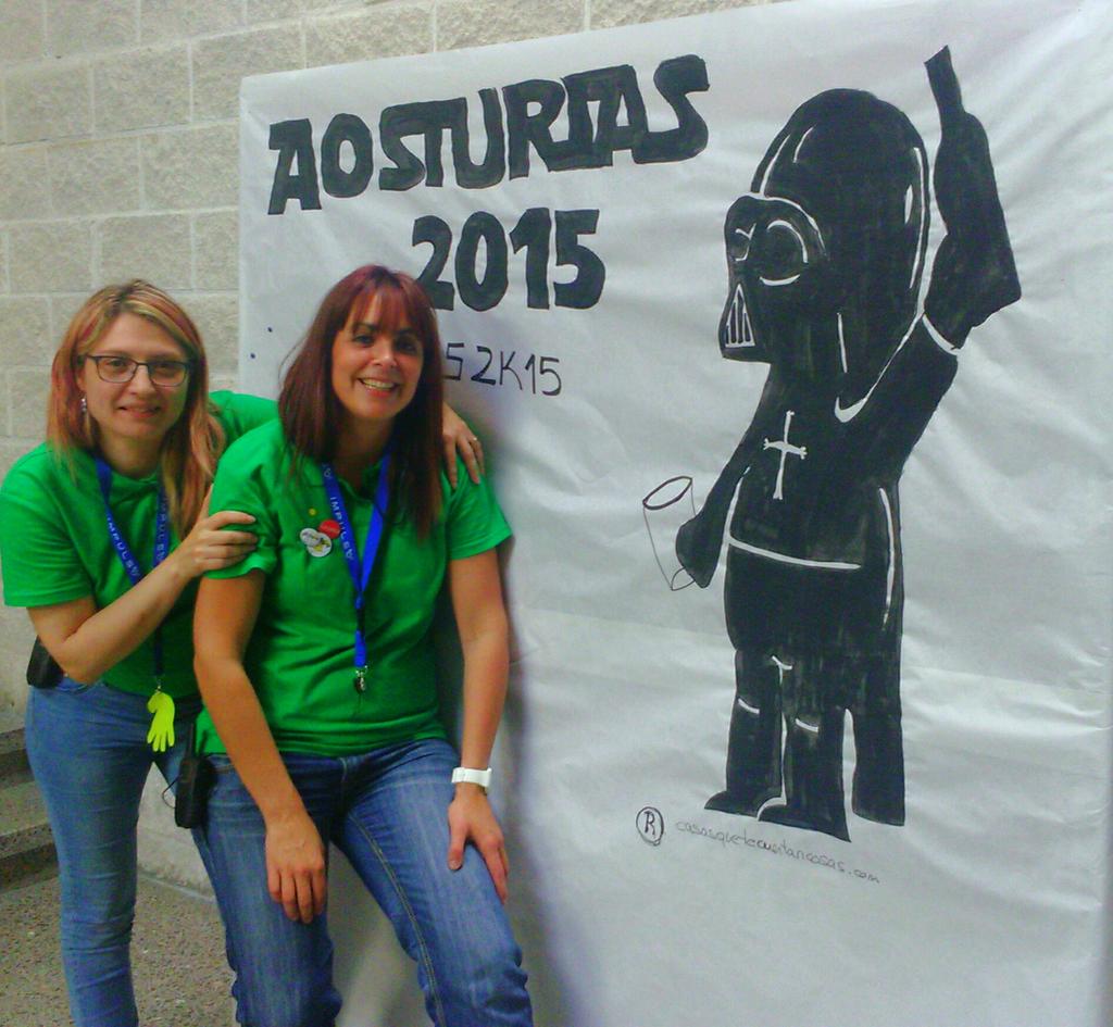 BegoMenBarreiro's tweet photo. Dedicada a @Aurora_Barrero porque aunque digamos que no...será hasta el próximo embrollo😉 #aos2k15 http://t.co/a149tXiRcd