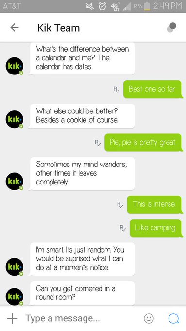 When you're so bored, you talk to #kik http://t.co/Lyrp3h8lHz<a href="/tag/kik"class="tags">#kik</a>