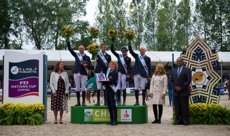 FurusiyyaNC's tweet photo. Congratulations to @TeamGBR on their third win of the #Furusiyya FEI Nations Cup™ 2015!

Photo: FEI/Arnd Bronkhorst. http://t.co/piId4oDeXG