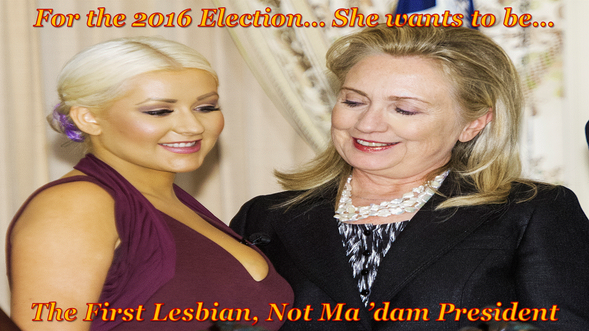 fls102204's tweet photo. When Hillary is with other women... she makes sure that they understand... Hillary is the MAN... http://t.co/2aVYmI8dSc