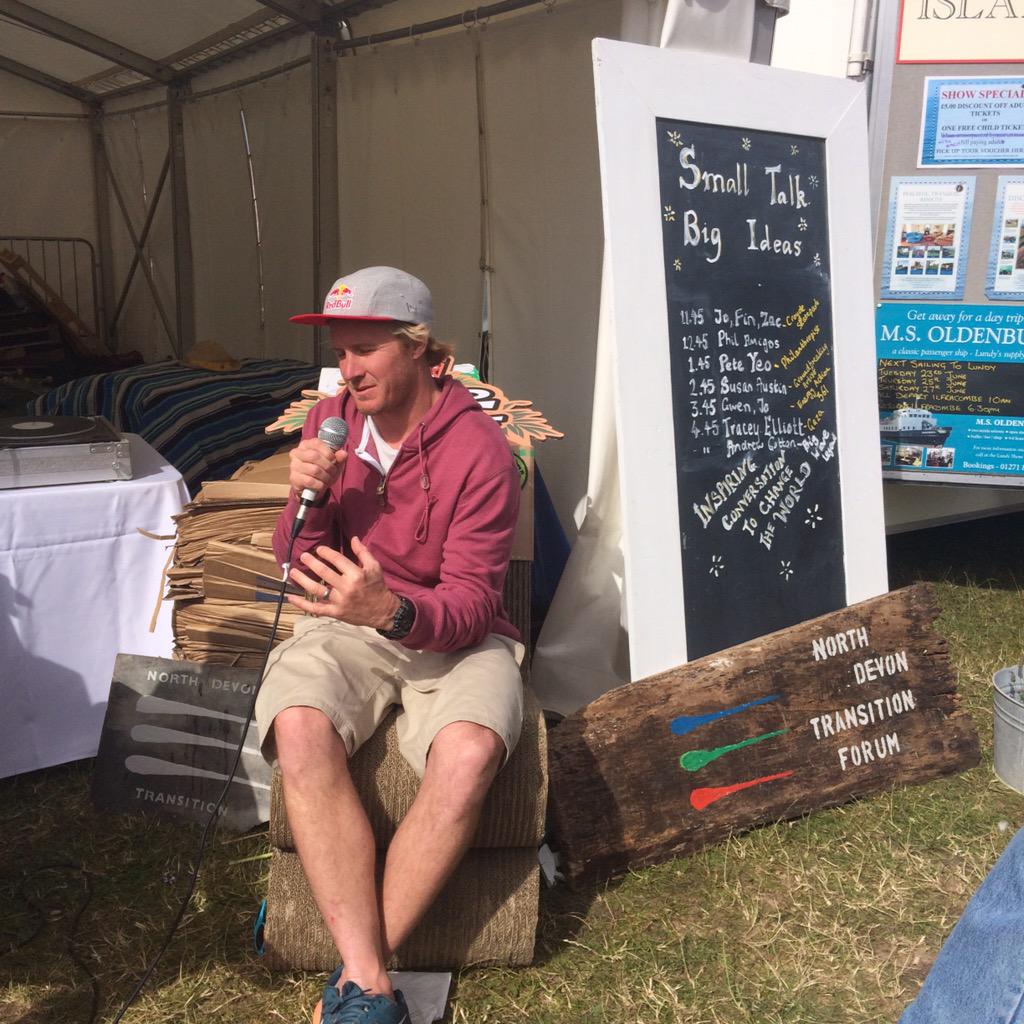 NDTransition's tweet image. Thanks @andrew_cotton for coming for an inspiring conversation at 'Small Talk Big Ideas' @Oceanfest