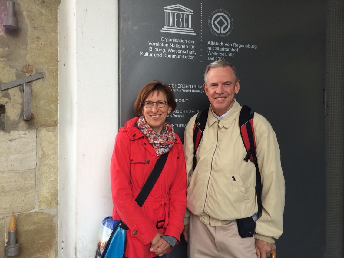 JFS3d's tweet photo. Global Philadelphia's friend, Monika Gottler, greeted us today in the World Heritage City of Regensburg, Germany. http://t.co/JNxzdAZUkp