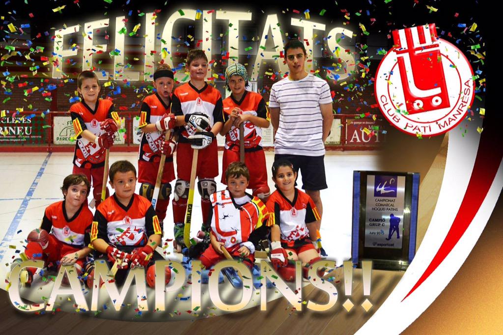 cpmanresahoquei's tweet photo. Felicitats campions #hoqueipatins #ceosona #lligaprebenjamic http://t.co/Py2t4YWsVq