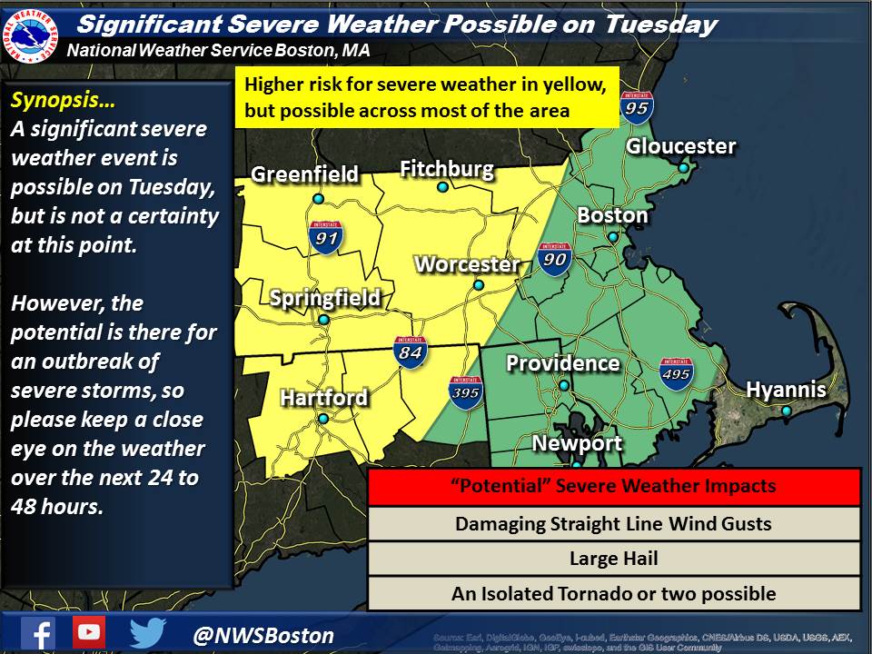 NWS Boston on Twitter "A significant severe weather event is possible