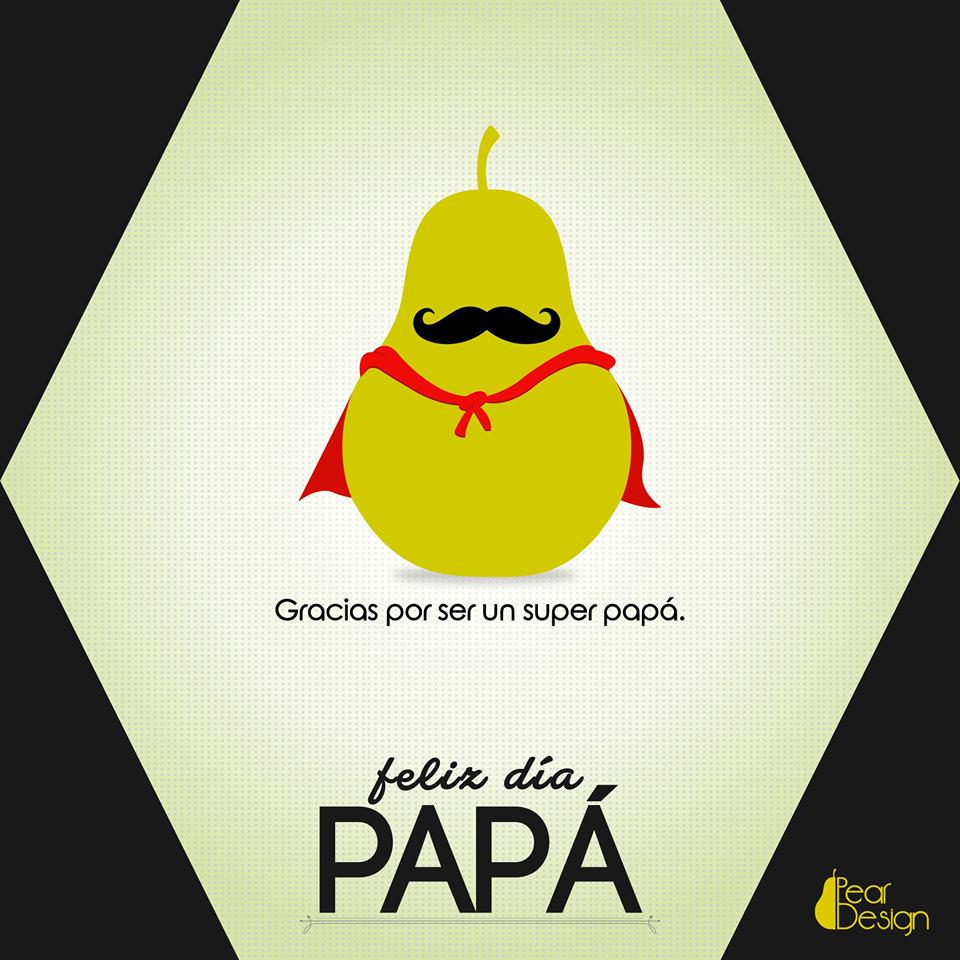 Pear_Design_'s tweet photo. Feliz día a todos los superpapás, les desea Pear Design. http://t.co/oOn8T5Uzky