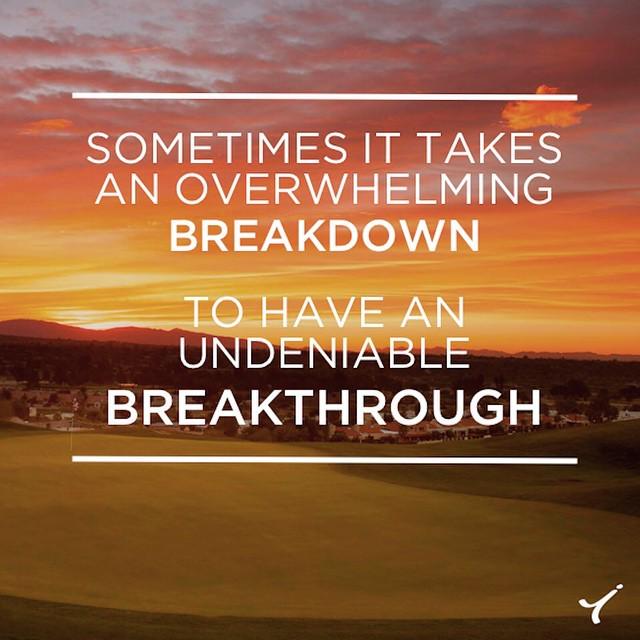 Even when things don't seem to be looking up, stay dedicated to find your BREAKTHROUGH. 
#… ift.tt/1I8h3Y1