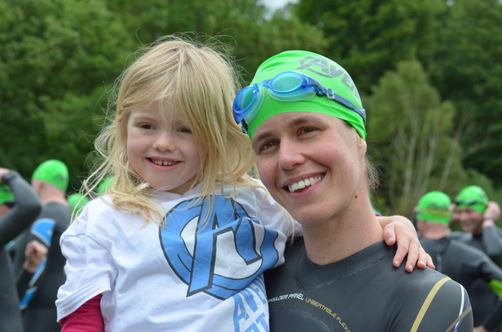 First lady home in Avenger sprint distance triathlon. Great to have the family with me.