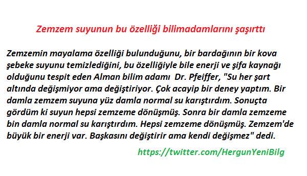 Zemzem suyunun bu özelliği bilimadamlarını şaşırttı