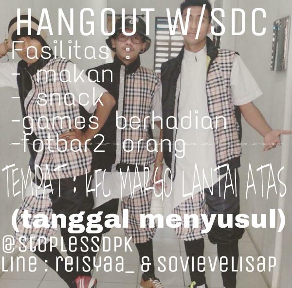 stoplessDPK's tweet photo. Ayooo buruan comeon and join👉 HANGOUT w/SDC. Ticket tinggal 5 orang lagi😊 So? Come on. Tanggal + Jam menyusul. CekFAV http://t.co/qhS7eh0VXt
