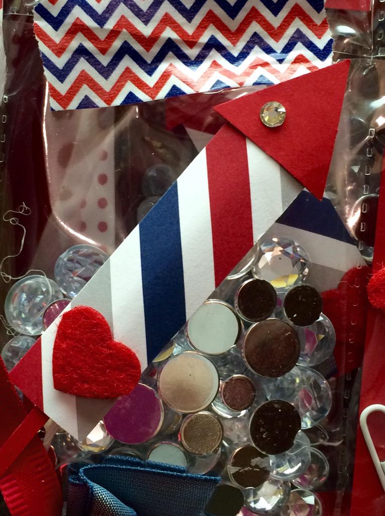 inspired_paper's tweet image. "Over The Top" 4th of July Pocket Letter Pals swap. #paperinspiration #pocketletterpals