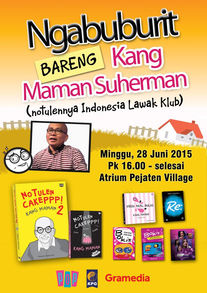 Hanya di sini nih kita seru2an dan bisa ngabuburit bareng kang <a href="/maman1965/">IG : kangmaman1965</a> di <a href="/PejatenVillage/">pejaten village</a> cc: <a href="/penerbitkpg/">Penerbit KPG</a>
