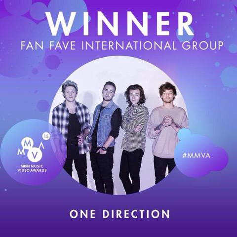 hellabelsx's tweet image. Os meninos venceram a categoria "Fan Fave International Group" no MMVAs!