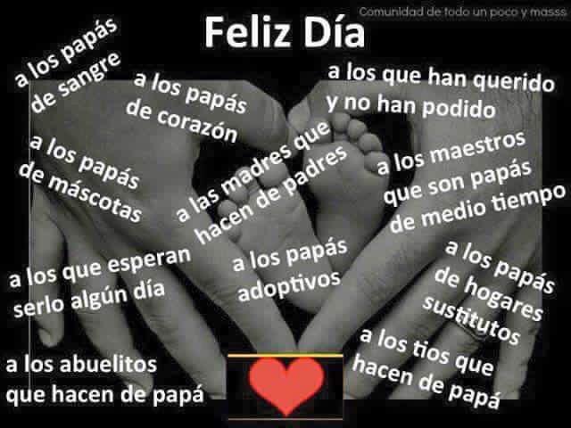 Feliz día del padre a todos los padres del mundo