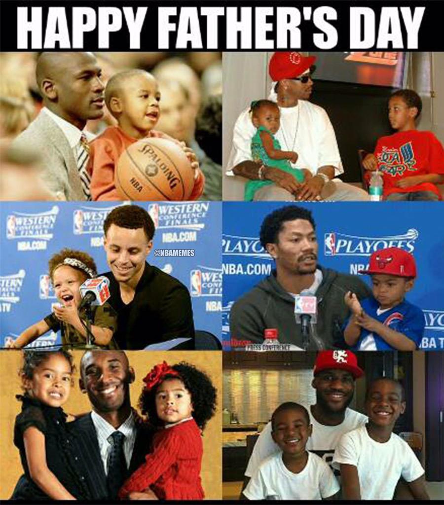 NBAMemes's tweet photo. Happy Father's Day. #NBAEdition http://t.co/olGMk88W0S