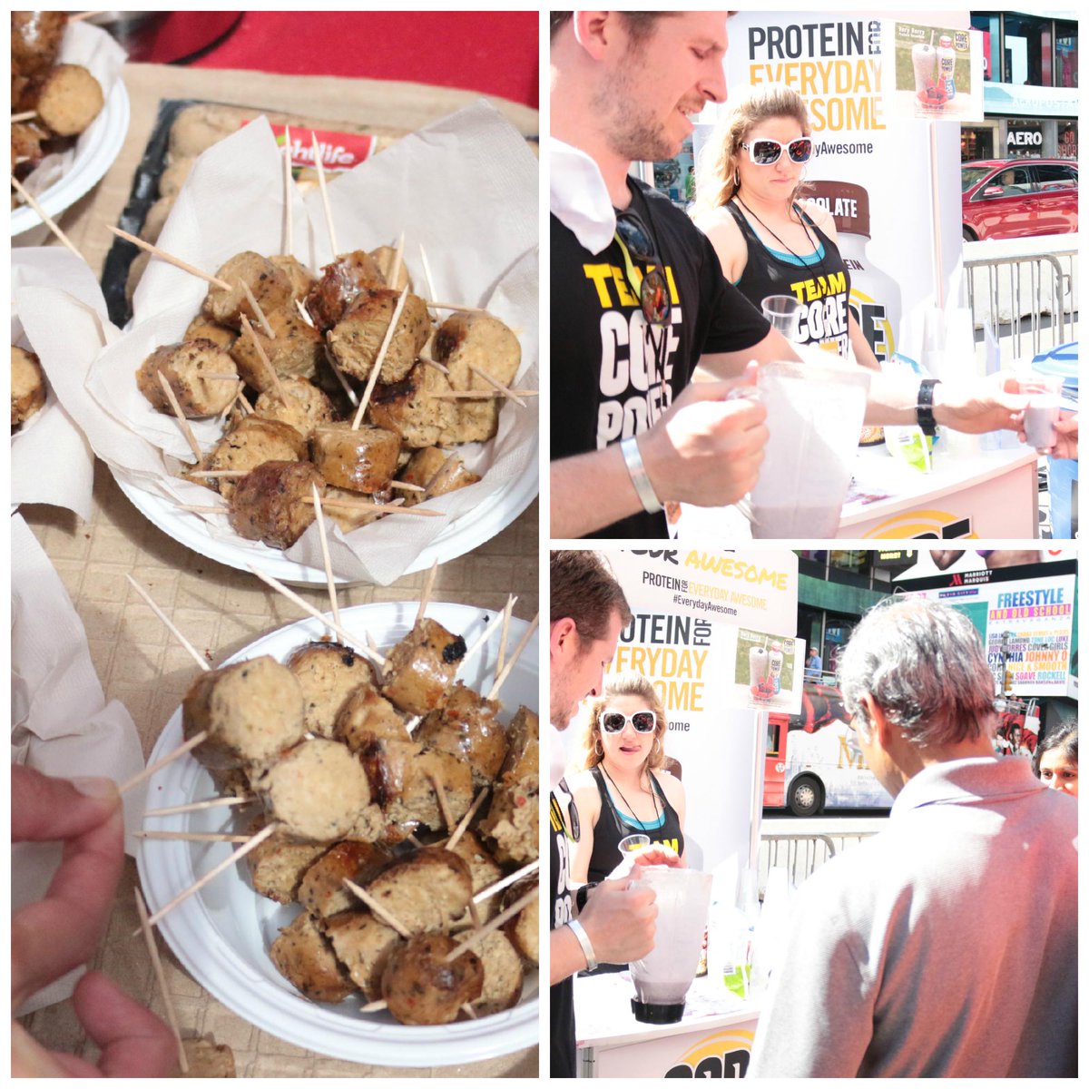 Sizzle4Dance's tweet photo. What's an event without food &Bevs #sizzledancestudio #mycorepower #everydayawesome #Summer #NYC #Solstice2015 #Vegan http://t.co/4Drbl3nkth
