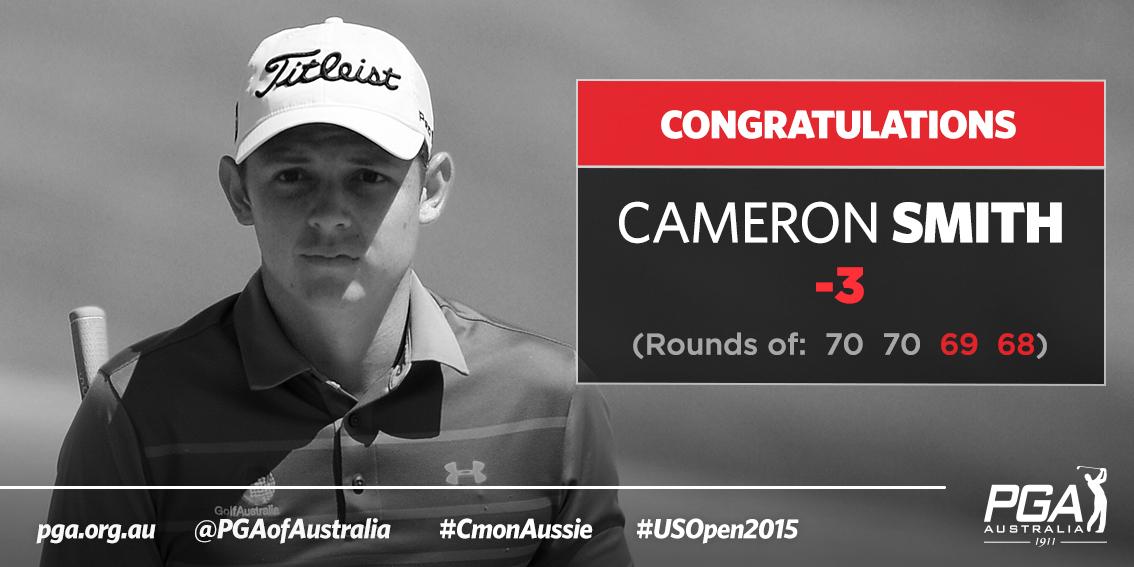 PGAofAustralia's tweet image. Congratulations Cameron Smith! See you at the 2016 US Open! #CmonAussie #USOpen2015 #PGAProud