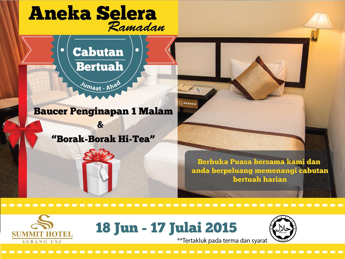 SummitsubangUSJ's tweet photo. Ramadhan Lucky Draw @SummitsubangUSJ http://t.co/iz20xsjGaI