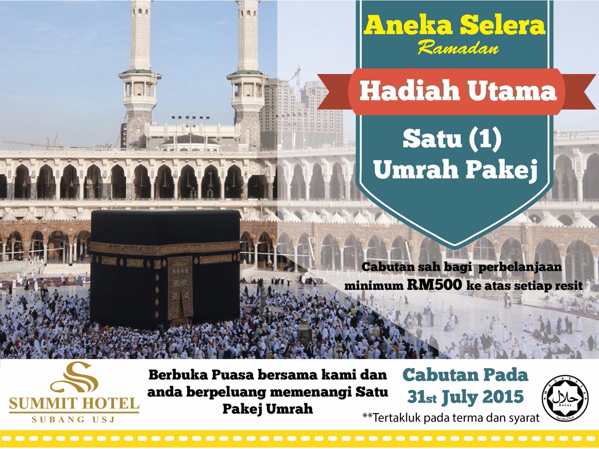 SummitsubangUSJ's tweet photo. Ramadhan Lucky Draw @SummitsubangUSJ http://t.co/UKIi9NmY4C