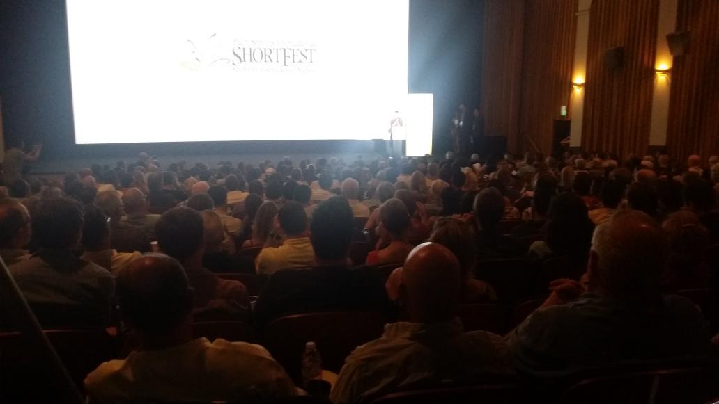 Lisa5en4's tweet photo. "Had I known I'd win, I would have worn underwear." Happy student @PSFilmFest. #psff15 http://t.co/M9MnfGV9R2