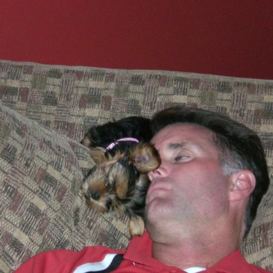 Happy Father\s Day and 8th birthday to the best dog and dad in the world. Lucky lucky girl. Love you Steve-O 