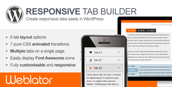 We've just launched our 'Responsive Tab Builder' plugin for #WordPress - plugins.weblator.com/responsive-tab…