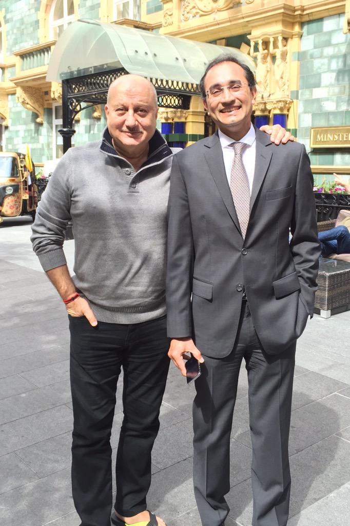 AnupamPKher's tweet photo. Thank you @digvija69432711 for everything. You &amp; your team made my short stay at @Taj51BG so special &amp; comfortable.:) http://t.co/hRaljap0vv