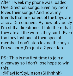 horancuddler's tweet photo. I want to win @1DBulacanST giveaway !
PLS RT !! HELP ME GUYS !! TYSM
#1DBSTRoadTo2k http://t.co/ZqvgUY3AcL