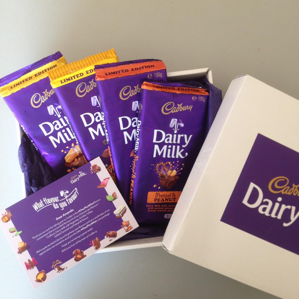 Amanda_At_Home's tweet photo. Thanks @CadburyAU for my #ChocPlusWhat prezzie, such a surprise with more than I expected! #chocolate http://t.co/kjGERn447t