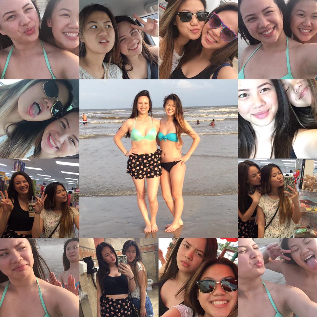 dalenasays's tweet photo. The many different selfies from the Le-Hoang sisters!! #Houston #Galveston & #Kenah http://t.co/vgEr1JgCe2