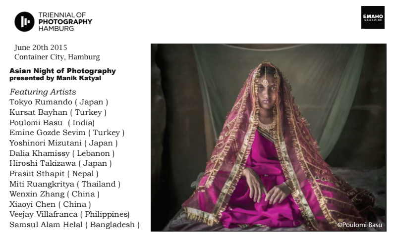 EmahoMagazine's tweet photo. "Really proud to have presented some fantastic Asian photography at @phototriennale Hamburg" - Manik Katyal http://t.co/ixhoFovpuo
