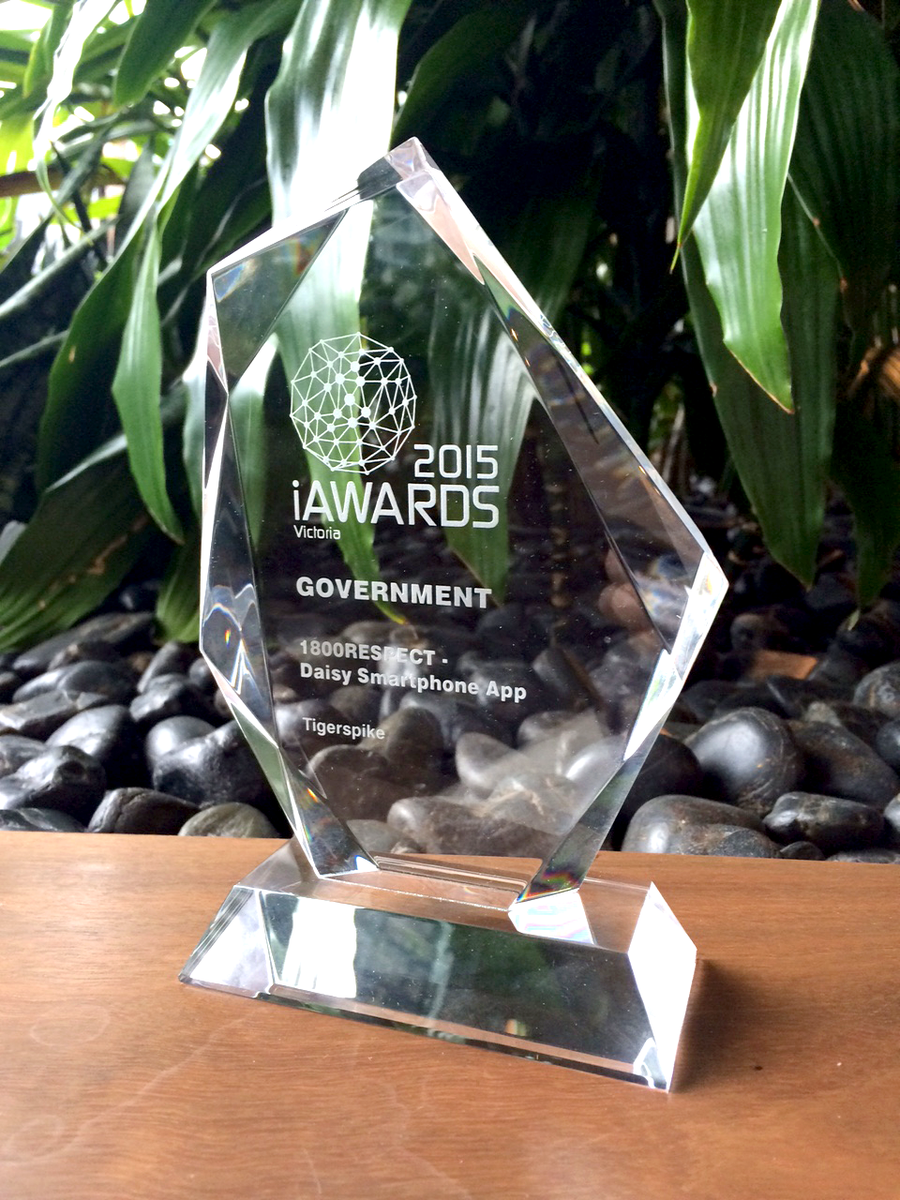 medibank's tweet photo. #DaisyApp for women affected by domestic violence wins @AIIA_ICT award. Congrats 1800Respect &amp; @Tigerspike! #iAwards http://t.co/IyUyBQCPzU