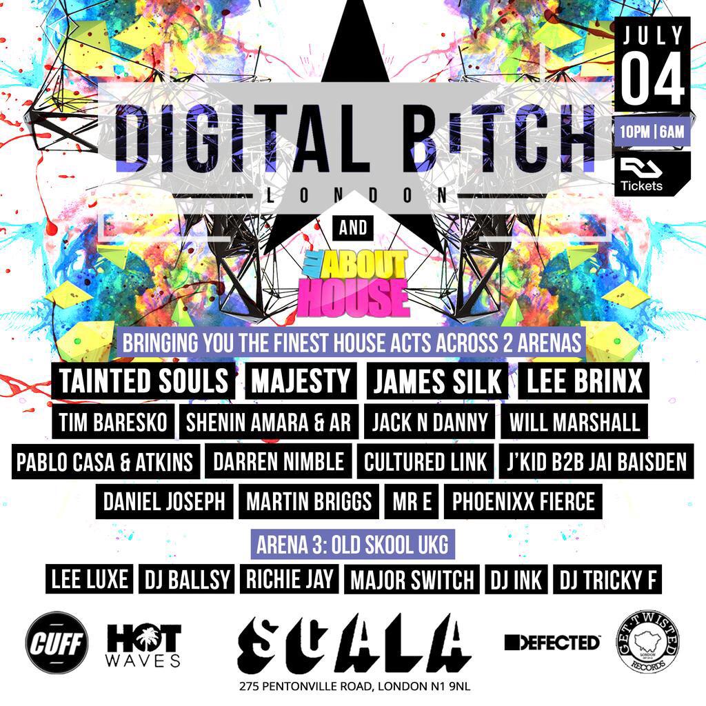 ClubLandInfo's tweet photo. ★DIGITAL BITCH 1ST BDAY★MAJESTY/TAINTED SOULS/JAMES SILK/LEE BRINX +MORE @ SCALA★http://t.co/MelxbayHhb  RT http://t.co/y338rzuAZq