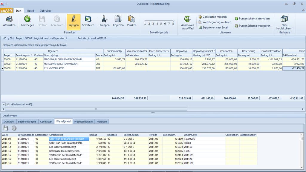 kraansoftware's tweet image. De module Projectbewaking is compleet qua mogelijkheden en flexibel qua overzichten! @kraansoftware #bouwsoftware