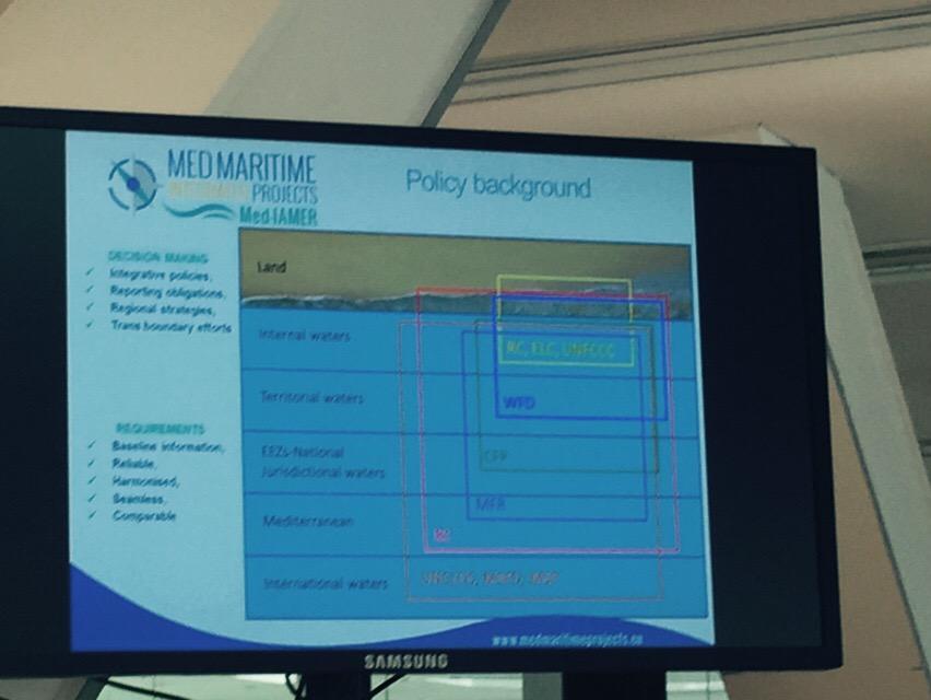 davide_strangis's tweet image. @MEDProgramme #MEDkickoff @abdul_dania presents #MedIamerproject @MedMaritimeProj drivers and pressure in the Med