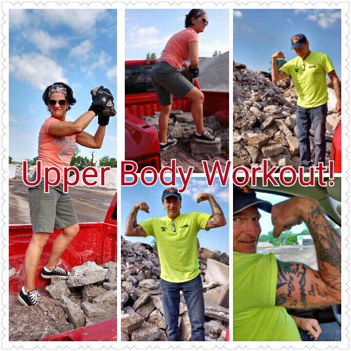 Madebyshelly's tweet photo. Upper body workout on the rock pile @ Swift River Stone #PhotoGrid http://t.co/rPm1aWJFAR