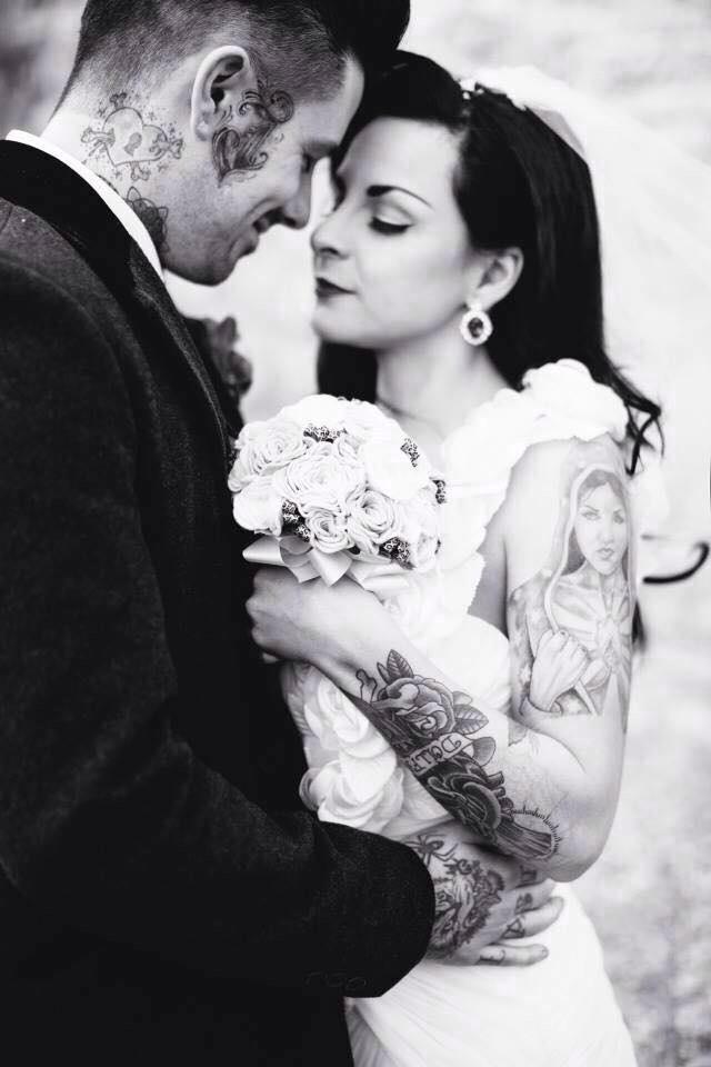 <a href="/hayleysavphoto/">Hayley Savage Photo</a> <a href="/RocknRollBride/">Rock n Roll Bride Magazine</a> <a href="/LadyBHairDesign/">LadyB</a> love this!Jade looked stunning in her dress! #RealWedding #AnyaBride