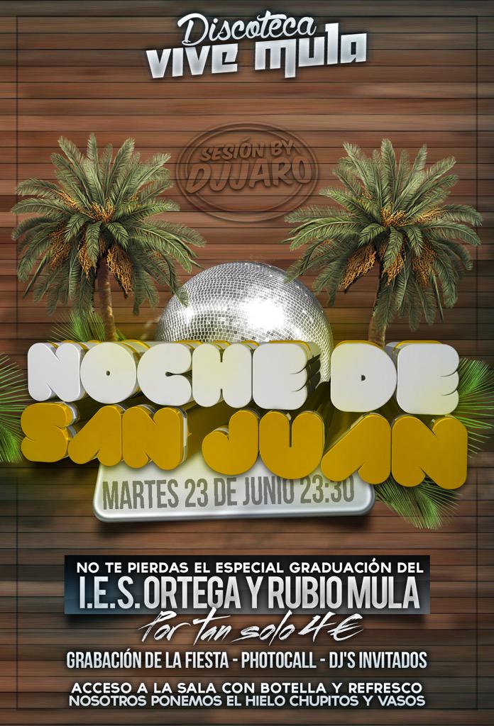 Mañana martes noche de fiesta noche de graduación noche de san juan noche de <a href="/ViveMulaDisco/">DISCOTECA VIVE MULA</a>  te apuntas ??