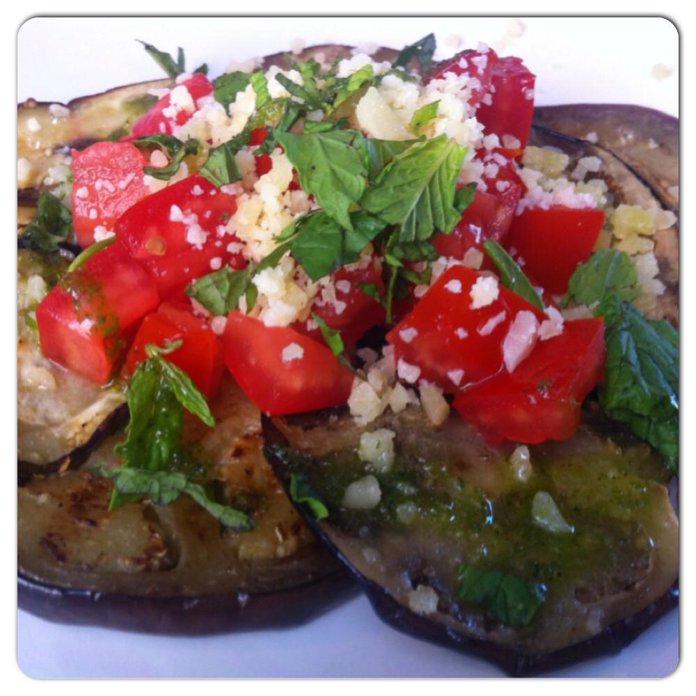 Berenjenas a la plancha <a href="/taperiaorganica/">Astrid Tapas</a> 💚