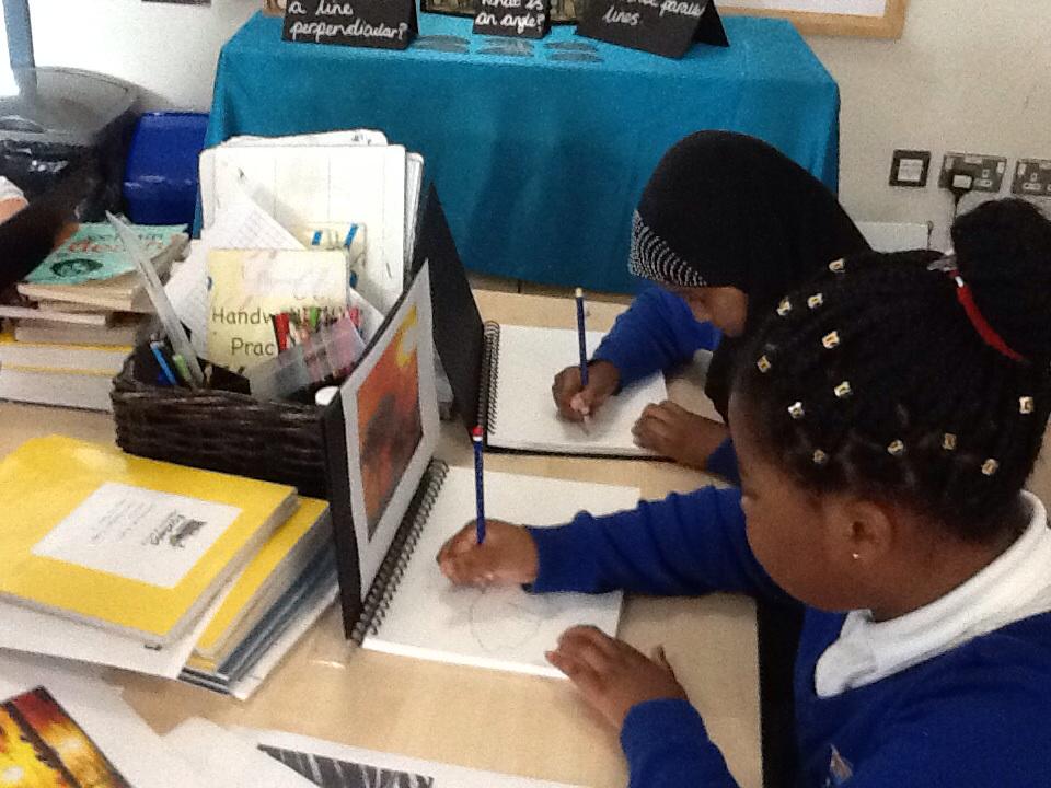 Some serious sketching going on in Palm class this afternoon! <a href="/foxfield/">FoxfieldPrimary</a>
