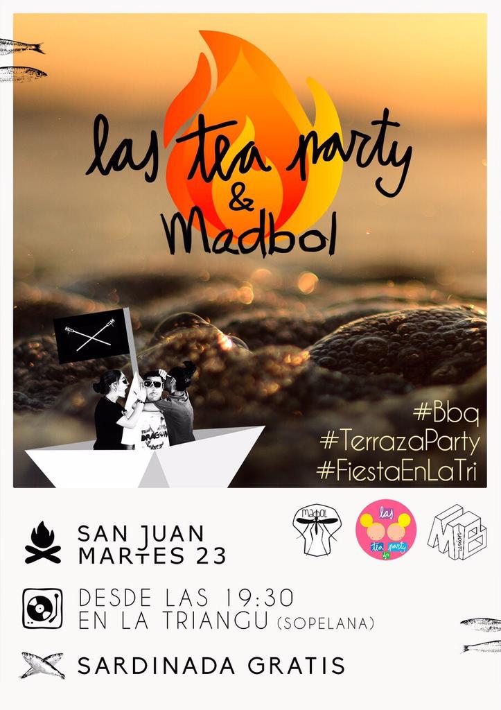 mbunionworld's tweet photo. Uooouooo!! Esto esta #Onfire, @madboldj @LasTeaPartyDjs en @LaTriangu este Martes, #Sanjuan+Sardinada http://t.co/nIXIsBiRgn