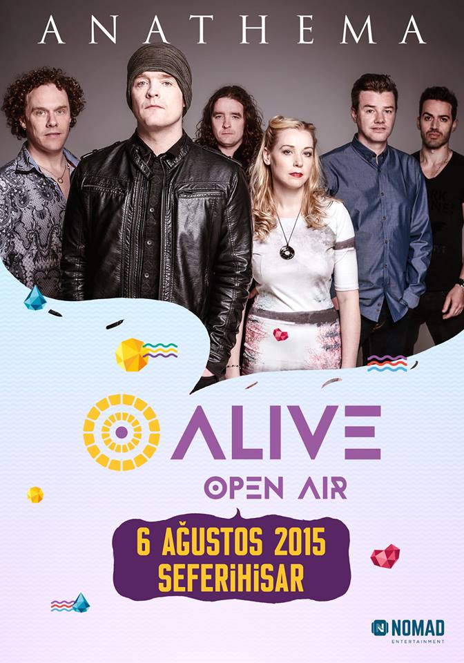 Anathema, 6-9 Ağustos tarihlerinde Seferihisar, İzmir'de gerçekleşecek Alive Open Air'in açıklanan ilk ismi oluyor.