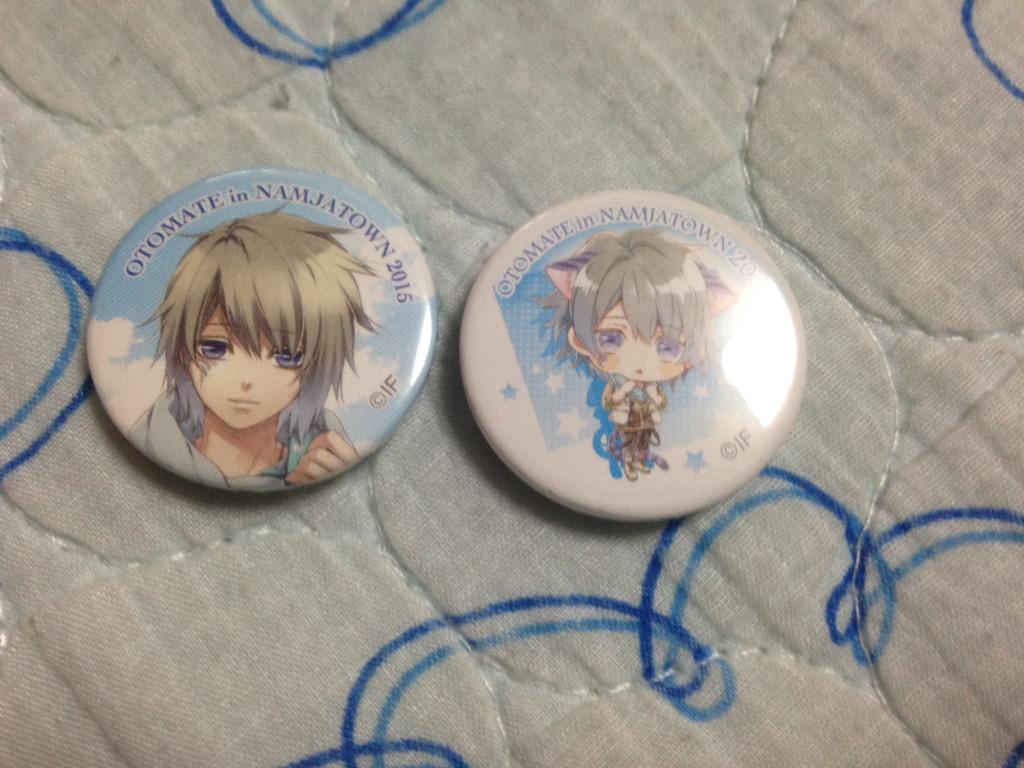 A_62_Knights's tweet photo. @goods_1_  @otmit_bot @otome_ja 
NORN9(ノルンノネット) オトメイト ナンジャタウン缶バッジ交換

譲)市ノ瀬 千里
求)結賀 駆
非常に難しいですがお願いします
https://t.co/WhJ5NemdYT