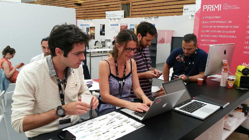 Sur le <a href="/SunnySideDoc/">Sunny Side of the Doc</a> ça bosse dur #whitefoxpictures <a href="/Big_Company/">Big Company</a> !