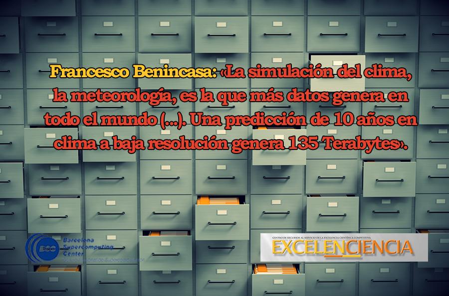 EXCELENCIENCIA's tweet photo. Qué hacer con los datos del clima http://t.co/P8NzW8apU2 con Francesco Benincasa, especialista #BigData del @BSC_CNS http://t.co/1jRy2tiG32